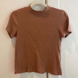 Nordstrom BP Mockneck Ribbed Top